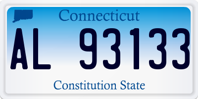 CT license plate AL93133