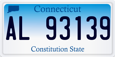 CT license plate AL93139