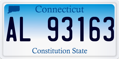 CT license plate AL93163
