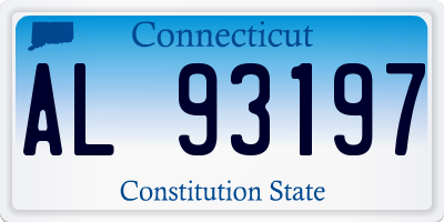 CT license plate AL93197
