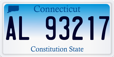 CT license plate AL93217