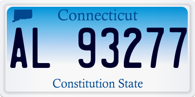 CT license plate AL93277