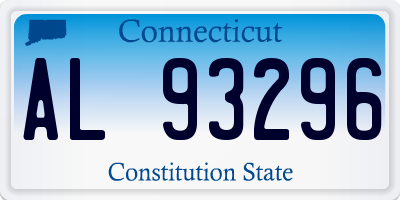 CT license plate AL93296