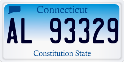 CT license plate AL93329