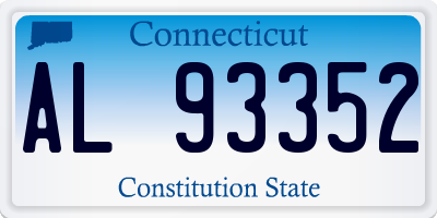 CT license plate AL93352