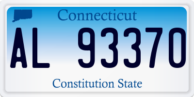 CT license plate AL93370