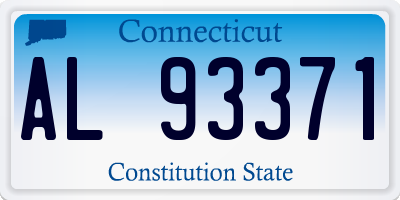 CT license plate AL93371