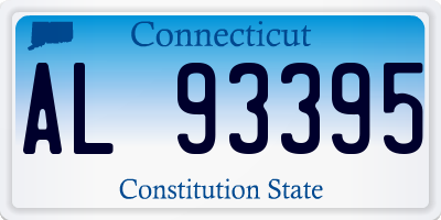CT license plate AL93395