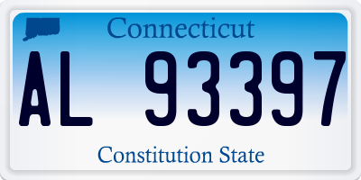 CT license plate AL93397