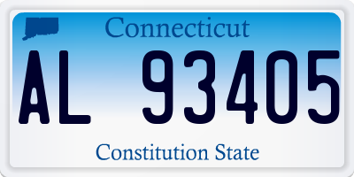 CT license plate AL93405