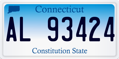 CT license plate AL93424