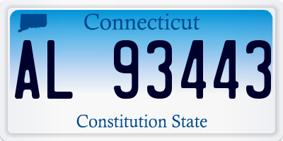 CT license plate AL93443