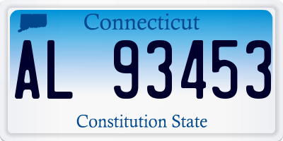 CT license plate AL93453