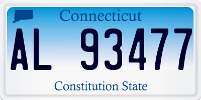 CT license plate AL93477