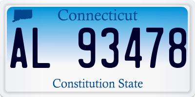 CT license plate AL93478