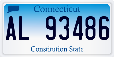 CT license plate AL93486