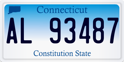 CT license plate AL93487
