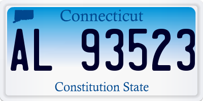 CT license plate AL93523