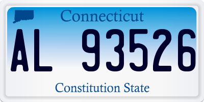 CT license plate AL93526