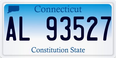 CT license plate AL93527