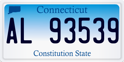 CT license plate AL93539