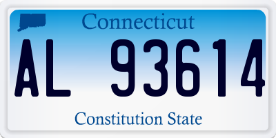 CT license plate AL93614