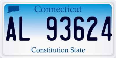 CT license plate AL93624