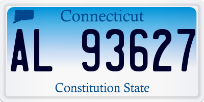 CT license plate AL93627