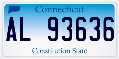 CT license plate AL93636