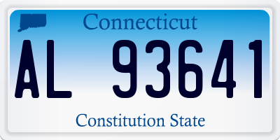 CT license plate AL93641