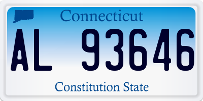 CT license plate AL93646