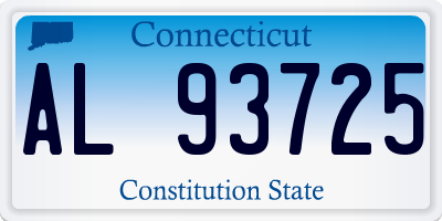 CT license plate AL93725