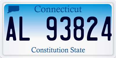 CT license plate AL93824