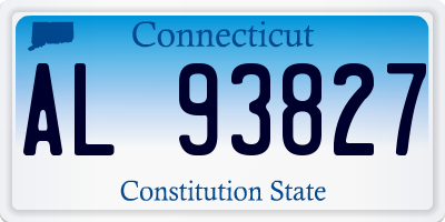 CT license plate AL93827