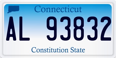 CT license plate AL93832