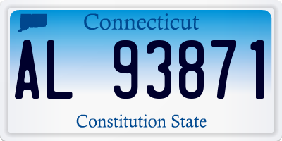 CT license plate AL93871