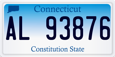 CT license plate AL93876