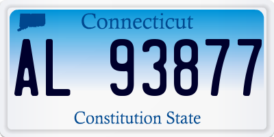 CT license plate AL93877