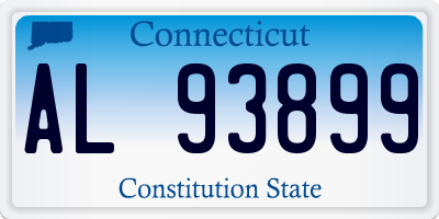 CT license plate AL93899
