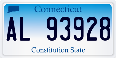 CT license plate AL93928