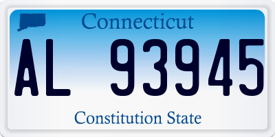 CT license plate AL93945