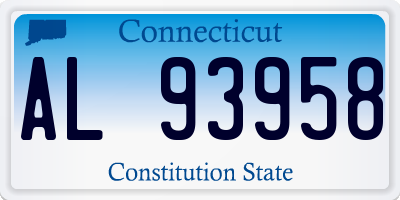 CT license plate AL93958