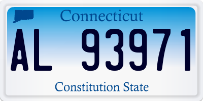CT license plate AL93971