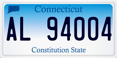 CT license plate AL94004