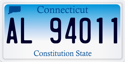 CT license plate AL94011