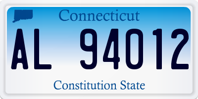 CT license plate AL94012