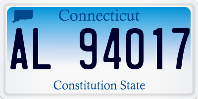 CT license plate AL94017