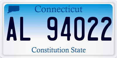 CT license plate AL94022