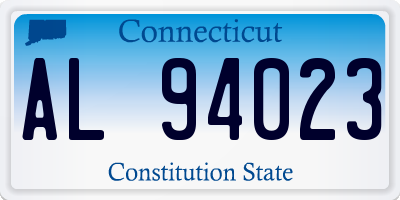 CT license plate AL94023