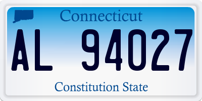 CT license plate AL94027
